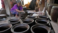 Produksi Gerabah Temanggung Anjlok Akibat Musim Hujan