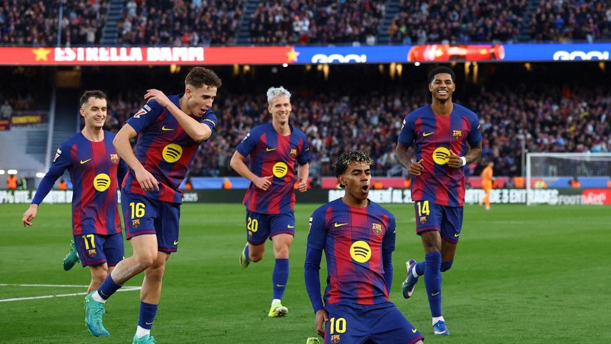 Barcelona sikat Real Mallorca 3-0. (REUTERS/Albert Gea)
