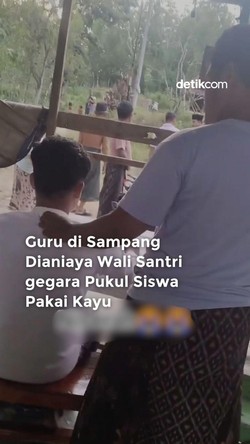 Video Guru di Sampang Dianiaya Wali Santri gegara Pukul Siswa Pakai Kayu