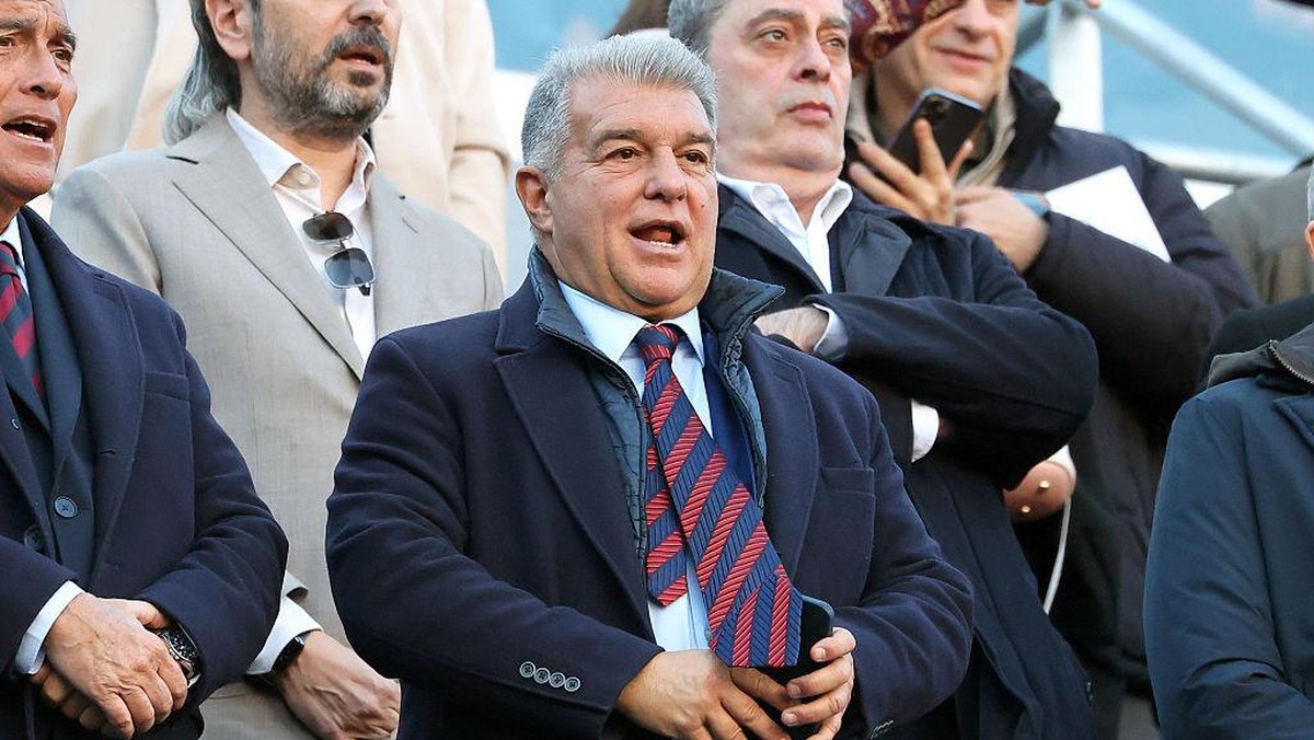 Presiden Barcelona Joan Laporta. Foto: NurPhoto via Getty Images/NurPhoto
