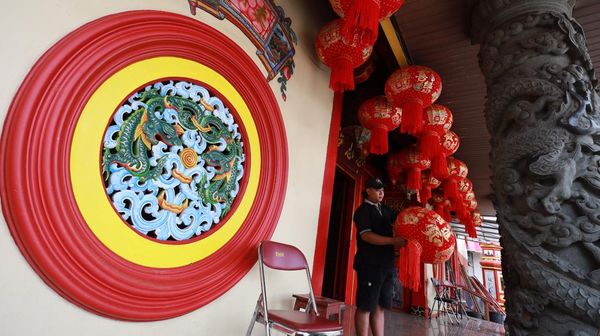 Klenteng Cagar Budaya Tjoe Hwie Kiong Bersolek Sambut Imlek 2577