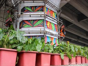 Kolong Flyover Pasar Rebo Ditata Lebih Estetik