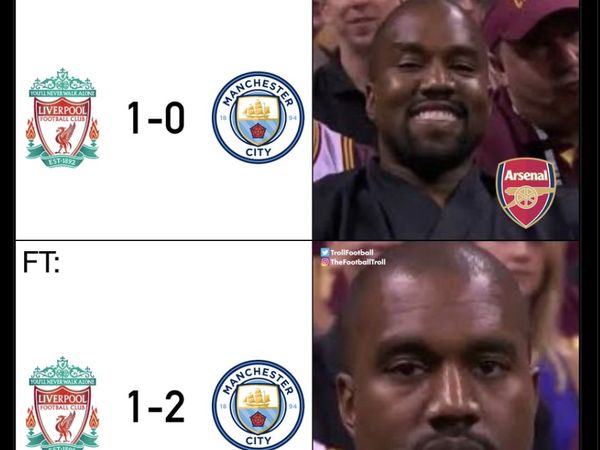Meme Ragam Reaksi Kocak Arsenal saat Pantau Hasil Liverpool Vs Man City