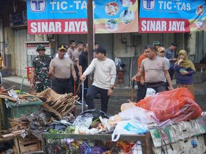 Dukung ASRI, Polresta Solo dan Forkopimda Bersihkan Pasar Gede-Kali Pepe