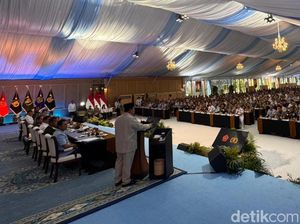 Prabowo Beri Taklimat di Depan Para Pimpinan TNI-Polri