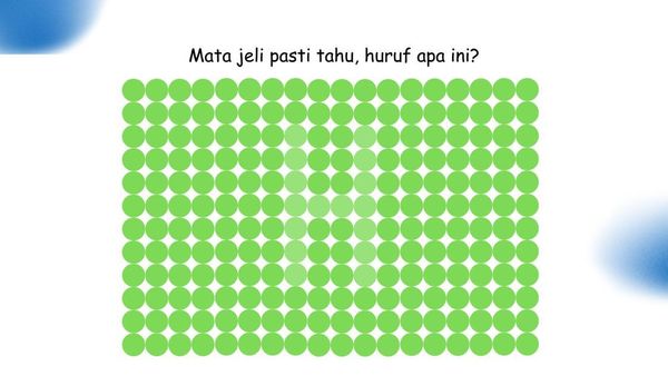 Yang Ngaku Punya Mata Jeli Merapat! Coba Tebak Huruf Tersembunyi di Gambar Ini