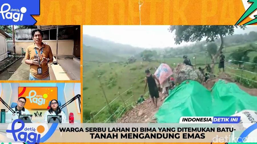 Video: Warga Serbu Lahan di Bima yang Ditemukan Batu-Tanah Mengandung Emas