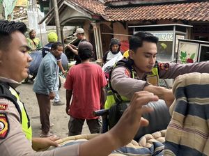 Polres Tegal Siaga Bantu Warga Terdampak Tanah Gerak di Padasari