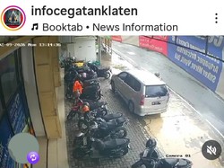 Waspada! Terekam CCTV Maling Modus Pecah Kaca Satroni 2 Mobil di Klaten