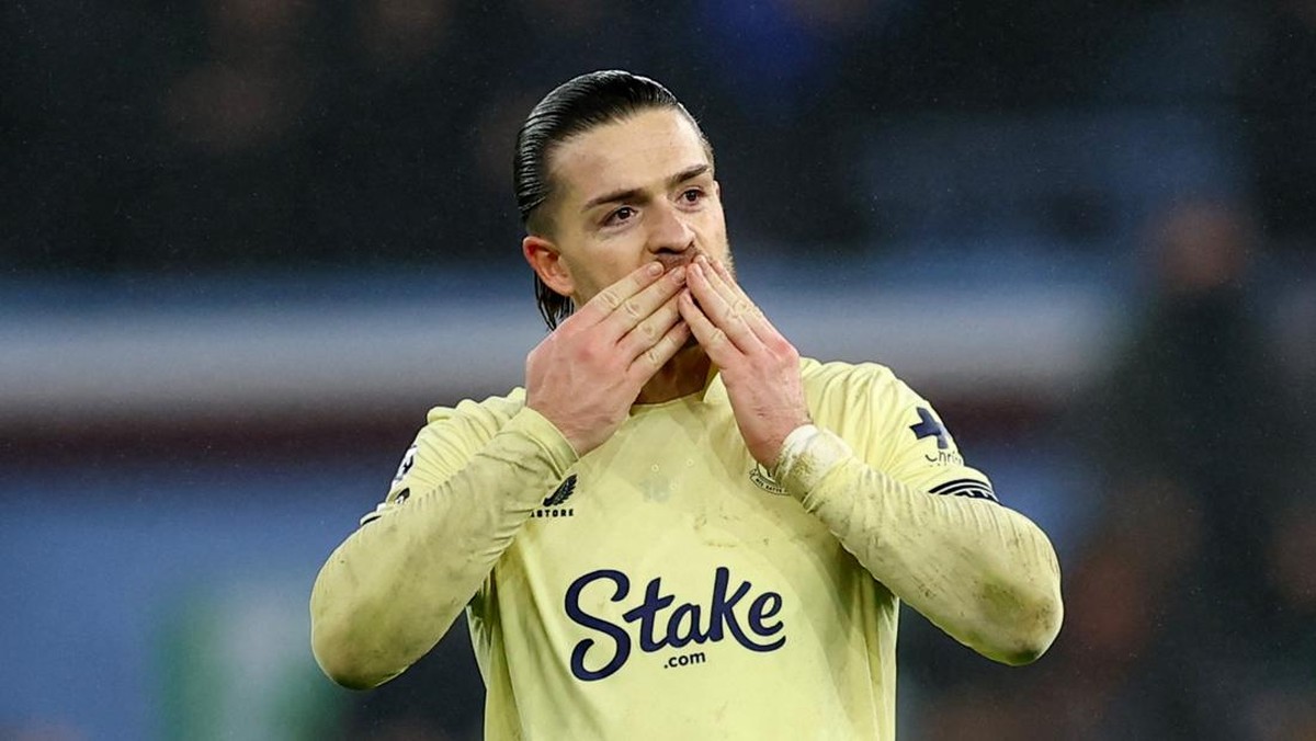 Jack Grealish tidak punya happy ending di Everton. (Action Images via Reuters/Matthew Childs)