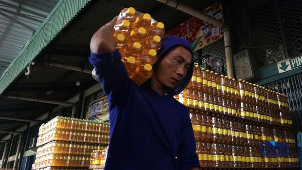 Minyak Goreng Minyakita. (CNBC Indonesia/Muhamad Sabki)