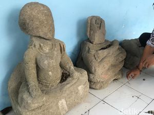 3 Arca Diduga Cagar Budaya Ditemukan Saat Penggalian Kolam di Boyolali