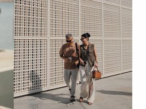 Potret Gading Marten dan Medina Dina Jalan-jalan di Louvre Abu Dhabi