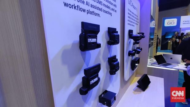 Peluncuran produk baru Geotab dalam Geotab Connect 2026 di MGM Grand, Las Vegas, Amerika Serikat, Rabu (11/2). (CNN Indonesia/Haryanto Tri Wibowo)