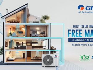 Gree Free Match, AC 1 Outdoor untuk Banyak Ruangan
