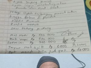 Secarik Kertas dari Ayah di Palembang yang Hilang: Rinci Utang Sayur