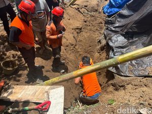 Pekerja Bangunan Tertimbun Longsor di Gianyar, 1 Tewas