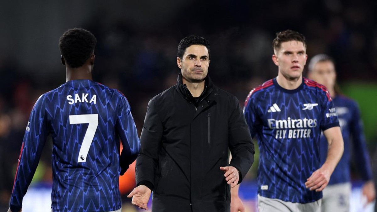 Arsenal mati kutu di kandang Brentford setelah berimbang 1-1. (REUTERS/David Klein)