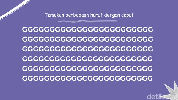 Uji Ketelitian Mata, Temukan Huruf dan Angka yang Berbeda!