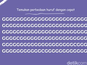 Uji Ketelitian Mata, Temukan Huruf dan Angka yang Berbeda!