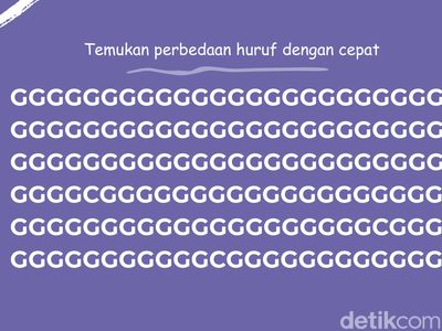 Uji Ketelitian Mata, Temukan Huruf dan Angka yang Berbeda!