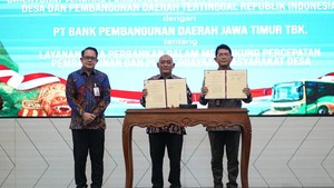 Bank Jatim-Kemendes PDT Teken Perjanjian Kerja Sama Pemberdayaan Warga