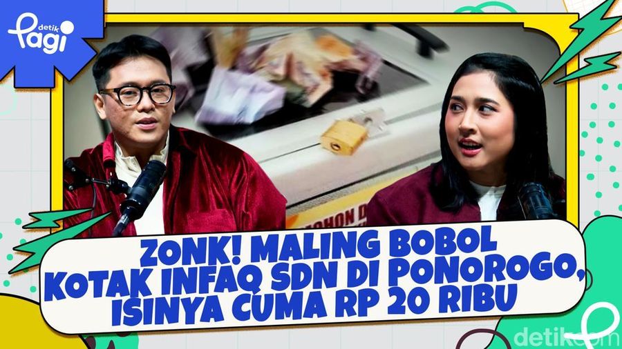 Video: Zonk! Maling Bobol Kotak Infaq SDN di Ponorogo, Isinya Cuma Rp 20 Ribu