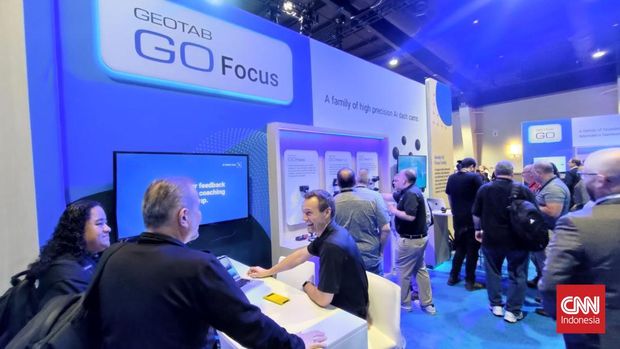 Kemeriahan Geotab Connect 2026 yang berlangsung di MGM Grand, Las Vegas, Amerika Serikat, 10-12 Februari 2026. (CNN Indonesia/Haryanto Tri Wibowo)