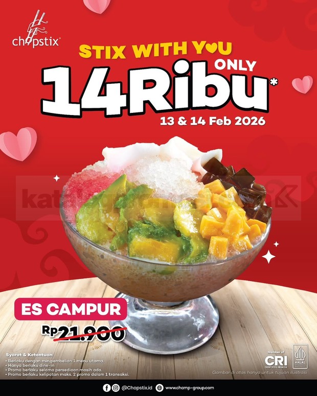 Promo diskon valentiine Chopstix/ Foto: IG @chopstix.id
