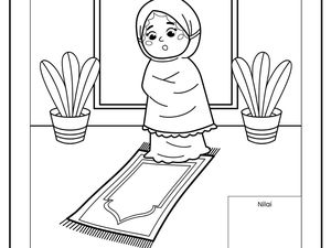 25+ Gambar Mewarnai Tema Ramadhan PDF untuk Anak TK-SD, Gratis Download!