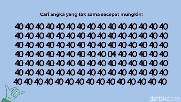 Hanya untuk Pemilik Mata Super, Bisa Temukan Angka yang Berbeda?