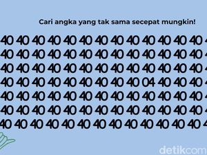 Hanya untuk Pemilik Mata Super, Bisa Temukan Angka yang Berbeda?