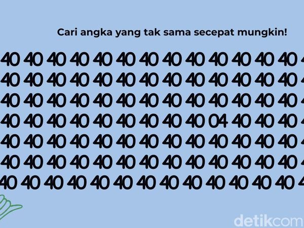 Hanya untuk Pemilik Mata Super, Bisa Temukan Angka yang Berbeda?