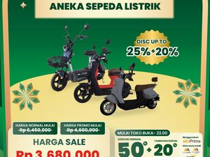 Sepeda Listrik Diskon Hingga 45% di Transmart Full Day Sale