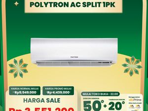 AC Split 1 PK Polytron di Transmart Full Day Sale Harganya Miring!