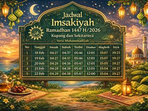 Jadwal Imsakiyah Ramadhan 1447 H/2026 Muhammadiyah untuk Wilayah Kupang NTT
