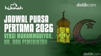 Jadwal Puasa Pertama Ramadan 2026