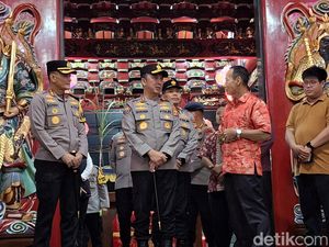 Kapolda Cek Kelenteng di Palembang Jelang Imlek, Pastikan Kondusif