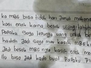 Isi Pesan Haru Siswi untuk Pengelola MBG di Sigi