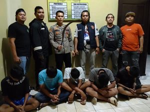 Tawuran Bersajam di Lubuklinggau, 5 Orang Pelajar Diamankan