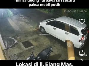 Viral Rekaman CCTV Wanita Minta Tolong dalam Mobil di Kartasura