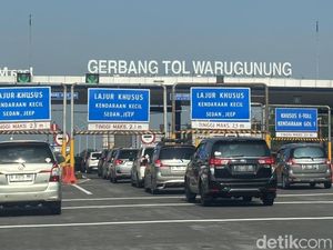 Long Weekend Imlek, Arus Kendaraan di GT Warugunung Meningkat