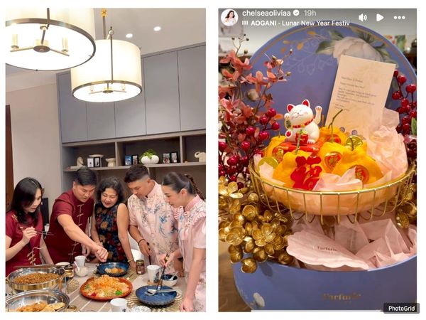 Chelsea Olivia dan Glenn Alinskie Nikmati Yusheng hingga Dikirimi Buah Imlek