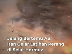 Video: Iran Latihan Perang di Selat Hormuz Jelang Ketemu AS