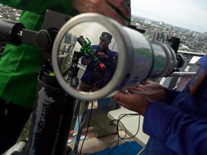 Pemantauan Hilal Ramadan 1447 H di Observatorium Makassar