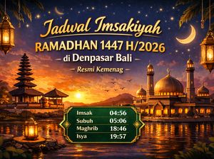 Jadwal Imsakiyah Ramadhan 1447 H/2026 di Denpasar Bali Resmi Kemenag
