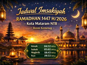 Jadwal Imsakiyah 1-30 Ramadhan 1447 H/2026 di Mataram NTB Versi Pemerintah