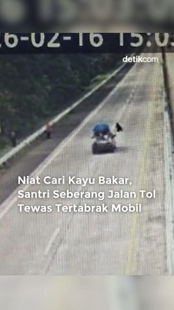 Video Niat Cari Kayu Bakar, Santri di Lampung Tengah Tewas Tertabrak Mobil