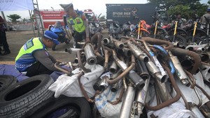 Siap-siap! Pemakai Knalpot Brong di Bangka Belitung Bakal Ditindak Polisi