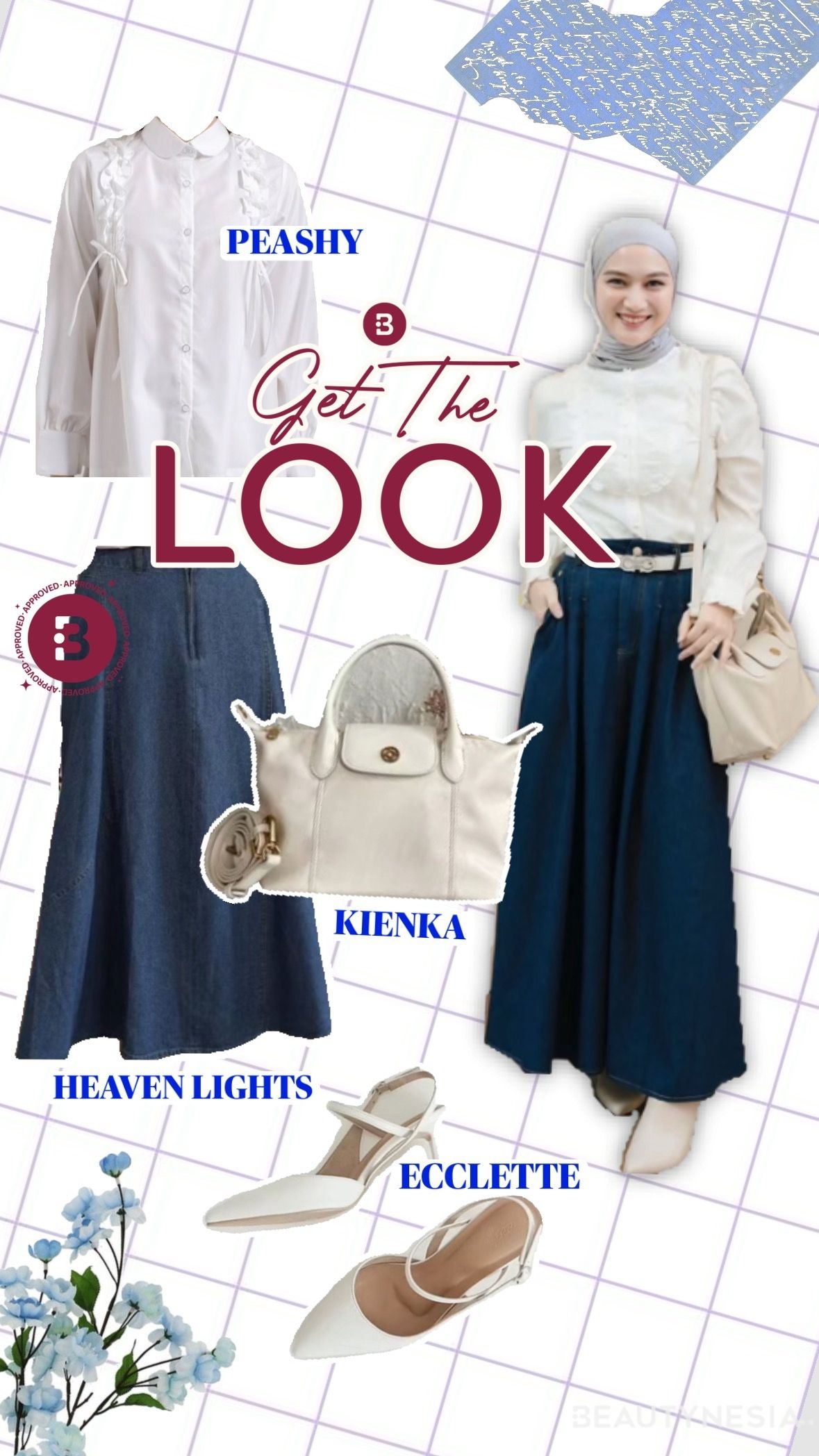 Inspirasi outfit bukber ala Melody Laksani